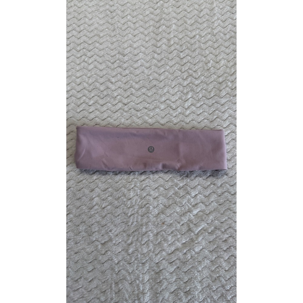 Lululemon Luxtreme Wide Headband Mauve Purple Non-Slip Athletic Yoga Hair Band